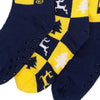 Michigan Wolverines NCAA Womens Fan Footy 3 Pack Slipper Socks