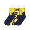 Michigan Wolverines NCAA Womens Fan Footy 3 Pack Slipper Socks