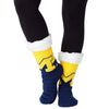 Michigan Wolverines NCAA Womens Fan Footy 3 Pack Slipper Socks