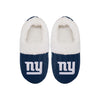 New York Giants NFL Womens Team Color Fur Moccasin Slippers