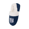 New York Giants NFL Womens Team Color Fur Moccasin Slippers