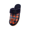 Chicago Bears NFL Womens Plaid Sherpa Mule Slipper