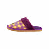 Minnesota Vikings NFL Womens Plaid Sherpa Mule Slipper