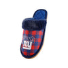 New York Giants NFL Womens Plaid Sherpa Mule Slipper