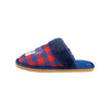 New York Giants NFL Womens Plaid Sherpa Mule Slipper