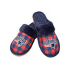 New England Patriots NFL Womens Plaid Sherpa Mule Slipper