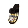 Pittsburgh Steelers NFL Womens Plaid Sherpa Mule Slipper