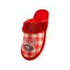 San Francisco 49ers NFL Womens Plaid Sherpa Mule Slipper