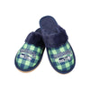 Seattle Seahawks NFL Womens Plaid Sherpa Mule Slipper