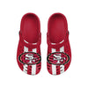 San Francisco 49ers NFL Mens Team Stripe Clog With Strap