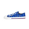 Kansas Jayhawks NCAA Womens Low Top Repeat Print Canvas Shoes