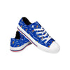 Kansas Jayhawks NCAA Womens Low Top Repeat Print Canvas Shoes