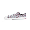 Mississippi State Bulldogs NCAA Womens Low Top Repeat Print Canvas Shoes