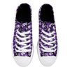 TCU Horned Frogs NCAA Womens Low Top Repeat Print Canvas Shoes