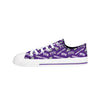 TCU Horned Frogs NCAA Womens Low Top Repeat Print Canvas Shoes