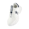 Dallas Cowboys NFL Womens Glitter Big Logo Vintage White Chunky Sneaker (PREORDER - SHIPS LATE MARCH)