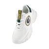 Green Bay Packers NFL Womens Glitter Big Logo Vintage White Chunky Sneaker (PREORDER - SHIPS LATE MARCH)