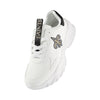 New Orleans Saints NFL Womens Glitter Big Logo Vintage White Chunky Sneaker