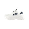 Seattle Seahawks NFL Womens Glitter Big Logo Vintage White Chunky Sneaker