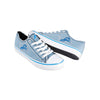 Detroit Lions NFL Womens Denim Low Top Canvas Shoes