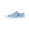 Detroit Lions NFL Womens Denim Low Top Canvas Shoes