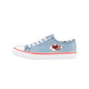 Kansas City Chiefs NFL Womens Denim Low Top Canvas Shoes