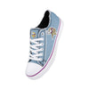 Minnesota Vikings NFL Womens Denim Low Top Canvas Shoes