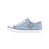 New Orleans Saints NFL Womens Denim Low Top Canvas Shoes