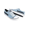 Las Vegas Raiders NFL Womens Denim Low Top Canvas Shoes