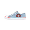 San Francisco 49ers NFL Womens Denim Low Top Canvas Shoes