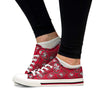 San Francisco 49ers NFL Womens Low Top Repeat Print Canvas Shoes