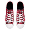 San Francisco 49ers NFL Womens Low Top Repeat Print Canvas Shoes