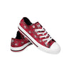 San Francisco 49ers NFL Womens Low Top Repeat Print Canvas Shoes