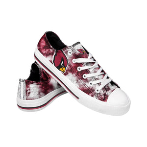 Arizona Cardinals NFL Womens Red Low Top Tie-Dye Canvas Shoe