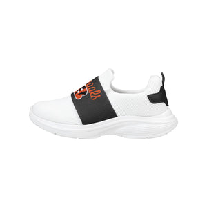 Cincinnati Bengals NFL Womens Script Wordmark White Slip On Sneakers