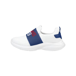 New York Giants NFL Womens Script Wordmark White Slip On Sneakers