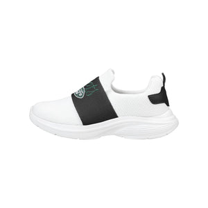 New York Jets NFL Womens Script Wordmark White Slip On Sneakers