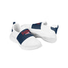 New England Patriots NFL Womens Script Wordmark White Slip On Sneakers