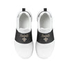 New Orleans Saints NFL Womens Script Wordmark White Slip On Sneakers