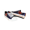 Chicago Bears NFL Womens Team Color Metallic Low Top Canvas Shoes