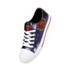 Chicago Bears NFL Womens Team Color Metallic Low Top Canvas Shoes