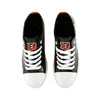 Cincinnati Bengals NFL Womens Team Color Metallic Low Top Canvas Shoes