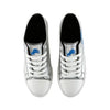 Detroit Lions NFL Womens Team Color Metallic Low Top Canvas Shoes