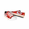 Kansas City Chiefs NFL Womens Team Color Metallic Low Top Canvas Shoes