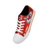 Kansas City Chiefs NFL Womens Team Color Metallic Low Top Canvas Shoes