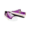 Minnesota Vikings NFL Womens Team Color Metallic Low Top Canvas Shoes