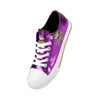 Minnesota Vikings NFL Womens Team Color Metallic Low Top Canvas Shoes