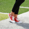 San Francisco 49ers NFL Womens Team Color Metallic Low Top Canvas Shoes