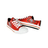 San Francisco 49ers NFL Womens Team Color Metallic Low Top Canvas Shoes