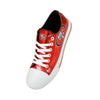 San Francisco 49ers NFL Womens Team Color Metallic Low Top Canvas Shoes